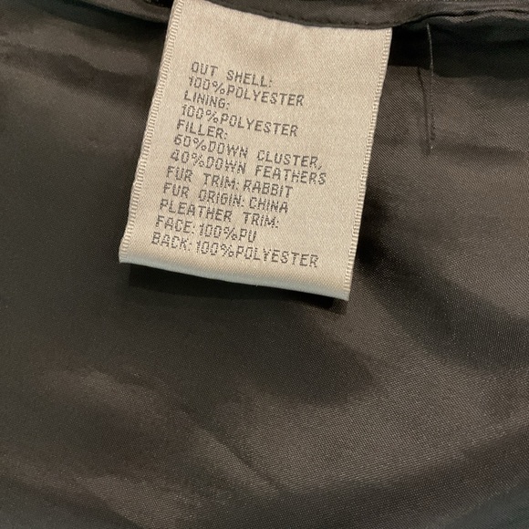 Larry Levine Down Womens Black Long Sleeve Winter Coat Size Large - Picture 9 of 16